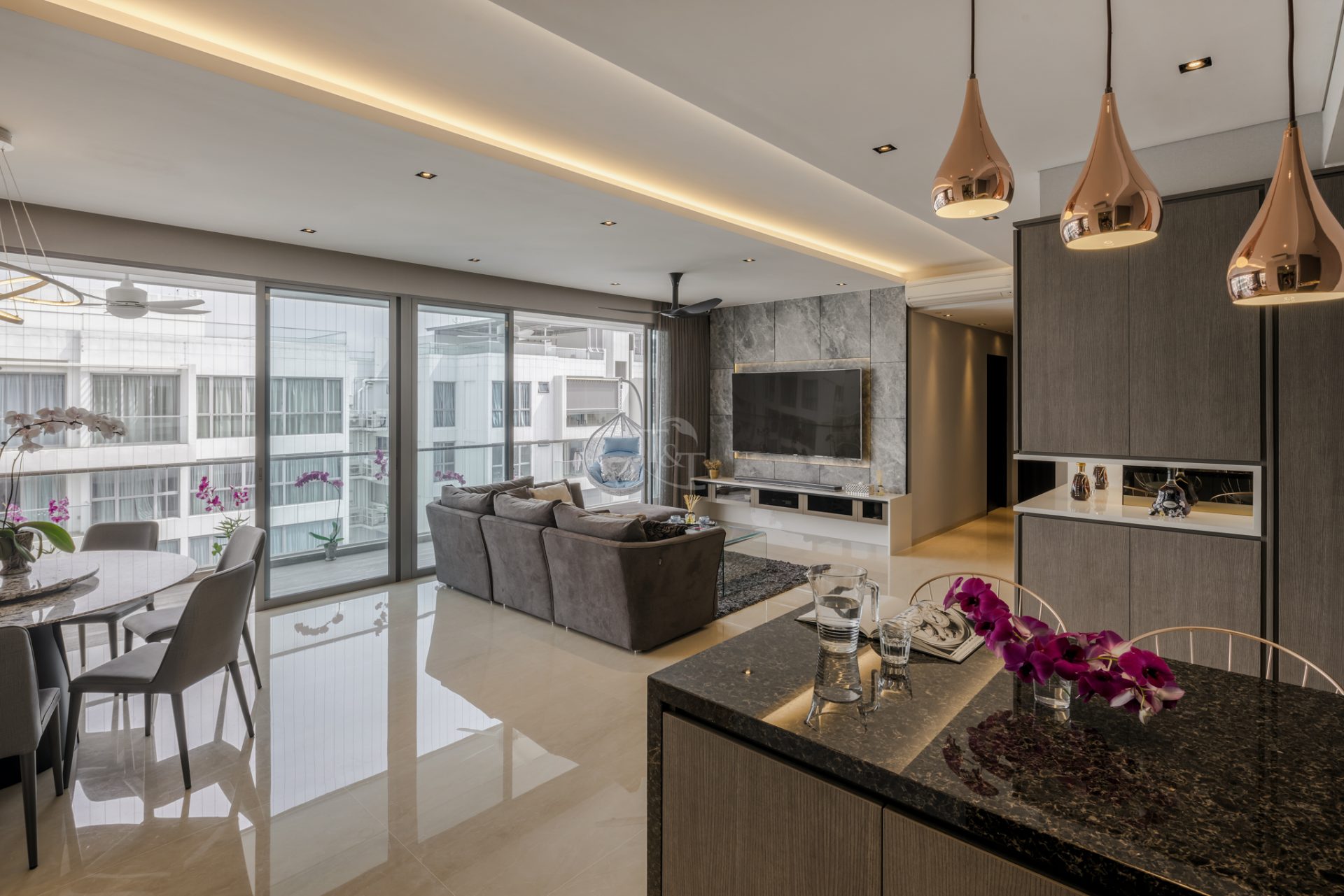 Treasure Trove Penthouse Interior Design In Singapore Photo Inspiration